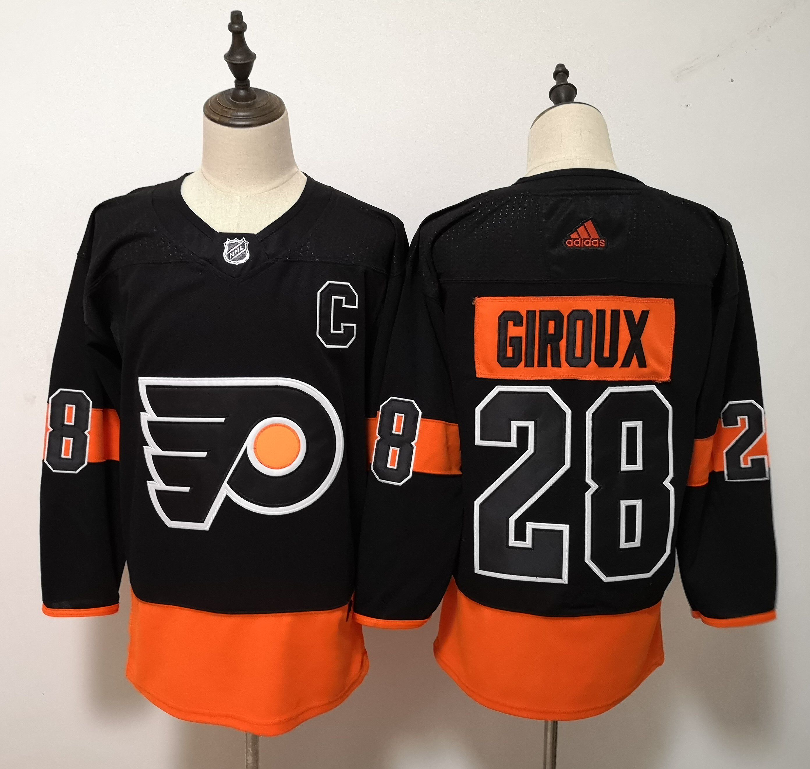 Men Philadelphia Flyers #28 Giroux Black Adidas Alternate Authentic Stitched NHL Jersey